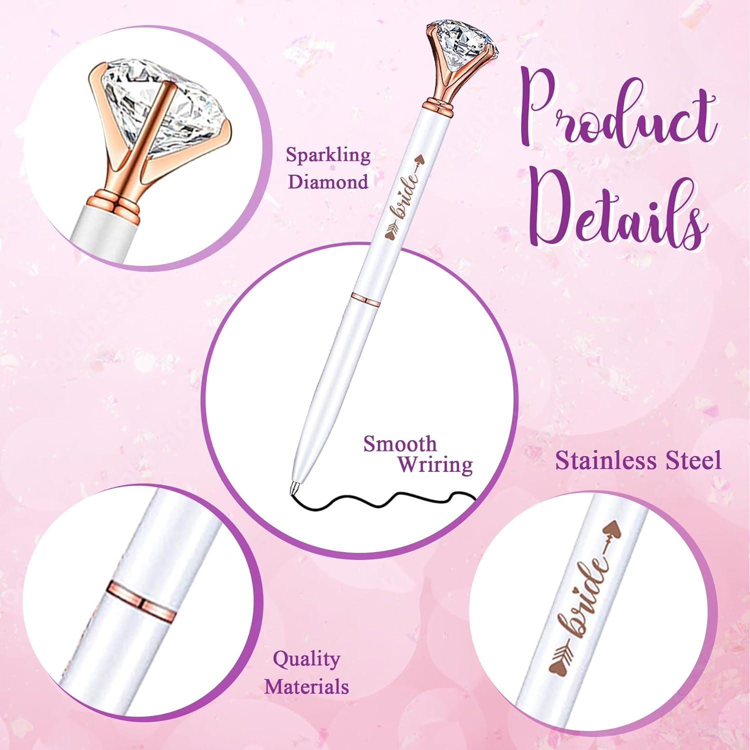 BachPartGifts 10 Pcs Bridal Shower Pens